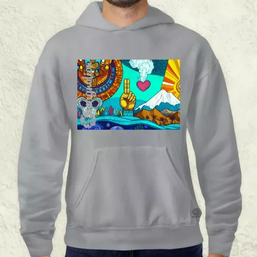 Spirituális béke v4 férfi pulóver