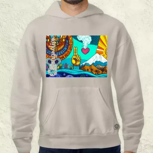 Spirituális béke v4 férfi pulóver