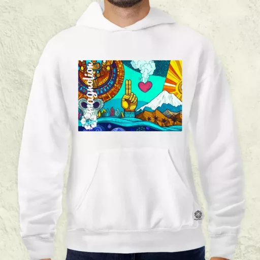 Spirituális béke v4 férfi pulóver