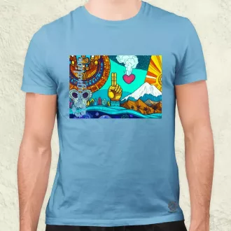 Spirituális béke v4 férfi póló