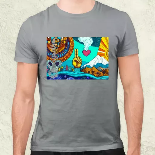 Spirituális béke v4 férfi póló