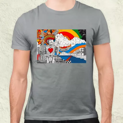 Spirituális béke v6 férfi póló