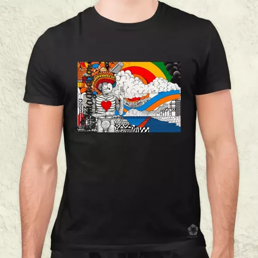 Spirituális béke v6 férfi póló
