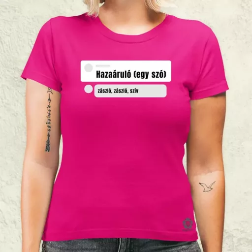 Hazaáruló női póló