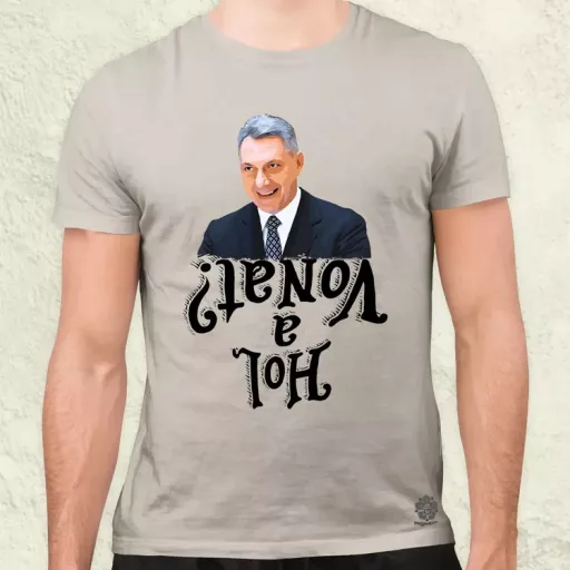 Hol a vonat? férfi póló