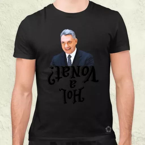 Hol a vonat? férfi póló