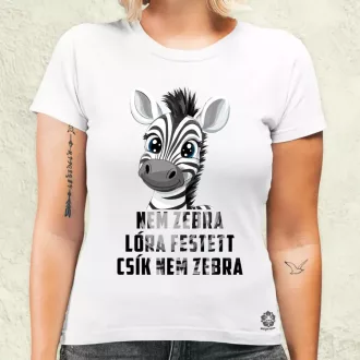 Nem zebra női póló