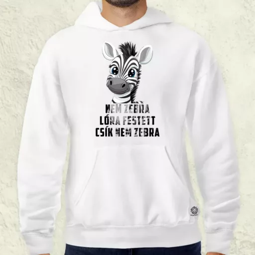 Nem zebra férfi pulóver
