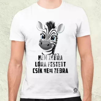 Nem zebra férfi póló