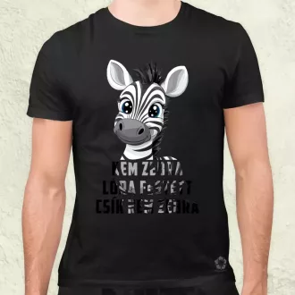 Nem zebra férfi póló