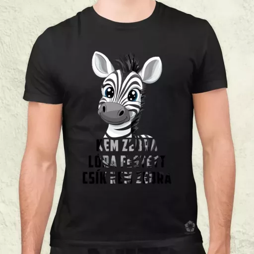 Nem zebra férfi póló