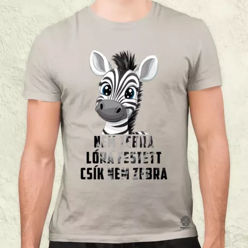 Nem zebra férfi póló