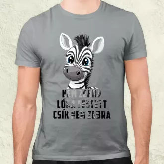 Nem zebra férfi póló