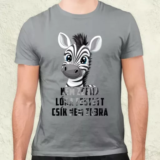 Nem zebra férfi póló