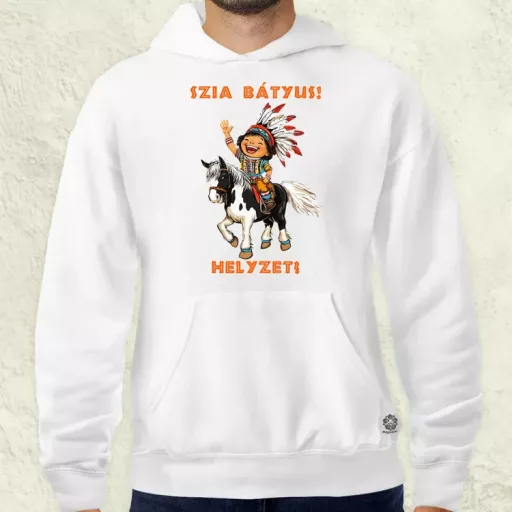 Szia Bátyus! Helyzet? férfi pulóver
