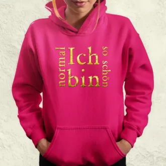 Ich bin normal női pulóver