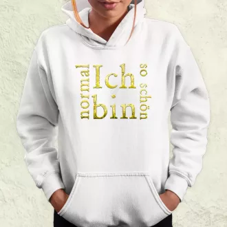 Ich bin normal női pulóver