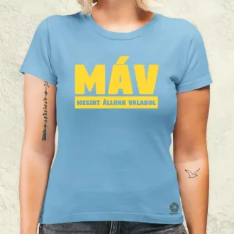 MÁV sárga női póló