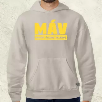 MÁV sárga férfi pulóver