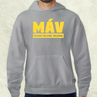 MÁV sárga férfi pulóver