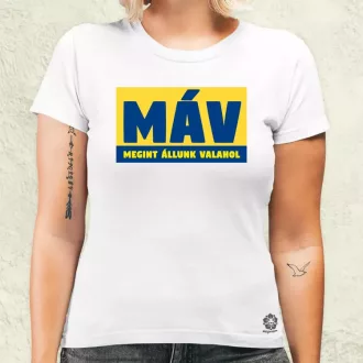 MÁV színes női póló