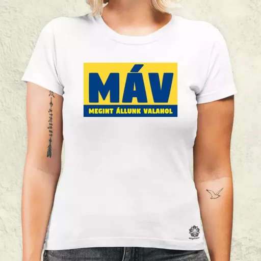 MÁV színes női póló