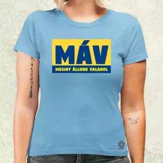MÁV színes női póló