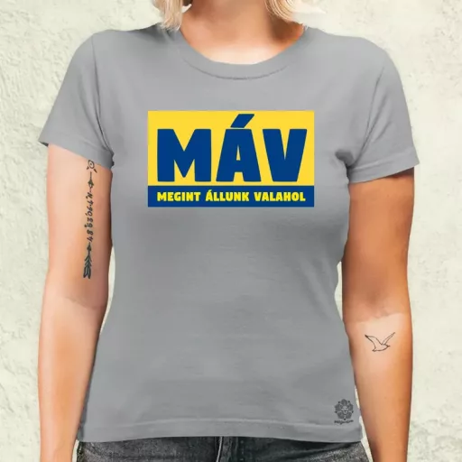 MÁV színes női póló