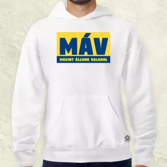 MÁV színes férfi pulóver