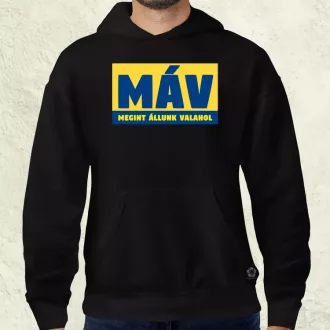 MÁV színes férfi pulóver