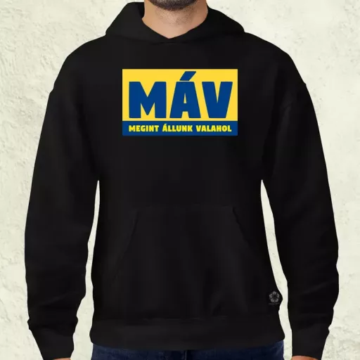 MÁV színes férfi pulóver