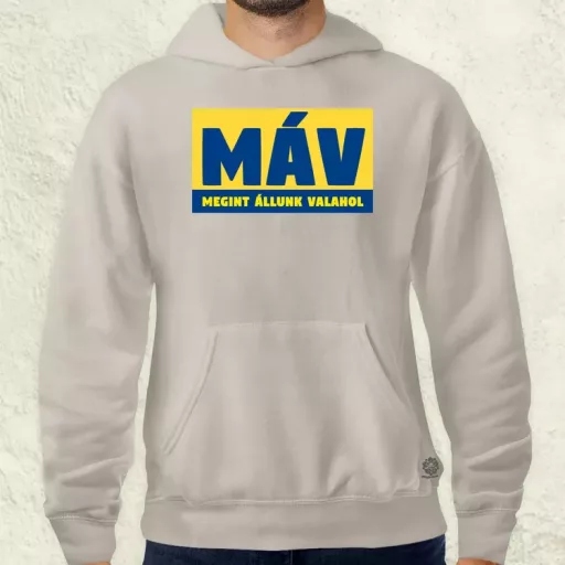 MÁV színes férfi pulóver
