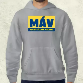 MÁV színes férfi pulóver