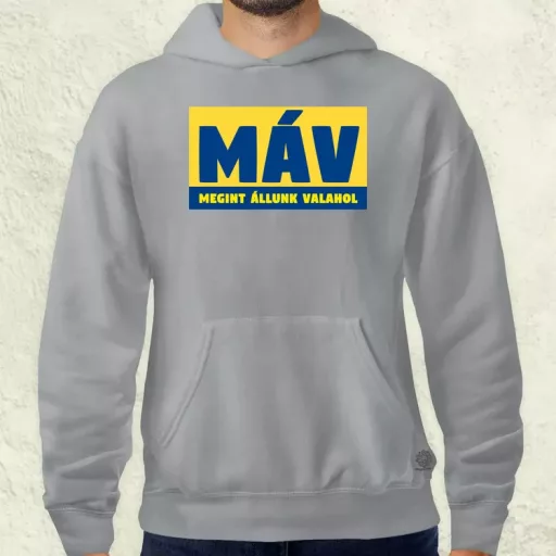 MÁV színes férfi pulóver