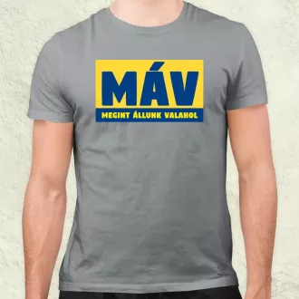 MÁV színes férfi póló