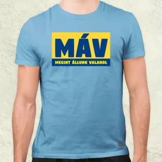 MÁV színes férfi póló