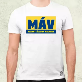 MÁV színes férfi póló