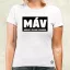 MÁV fekete női póló