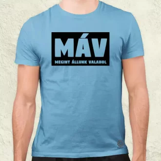MÁV fekete férfi póló