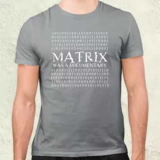 Matrix was a documentary fehér férfi póló