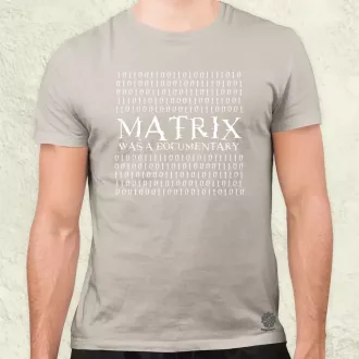Matrix was a documentary fehér férfi póló