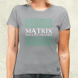 Matrix was a documentary zöld női póló