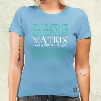 Matrix was a documentary zöld női póló