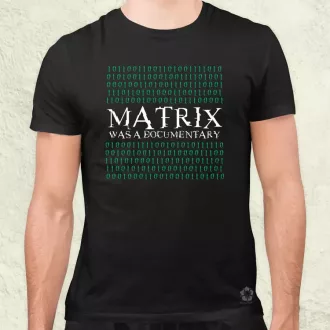 Matrix was a documentary zöld férfi póló