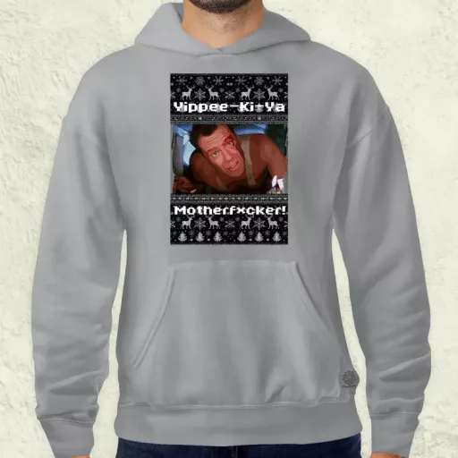 Yippee-Ki-Yay férfi pulóver