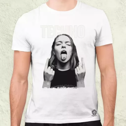 Techno férfi póló