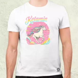 Ketamin unikornis férfi póló