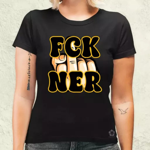 FCK Ner fekete női póló