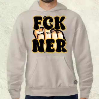 FCK Ner fekete férfi pulóver