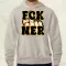 FCK Ner fekete férfi pulóver